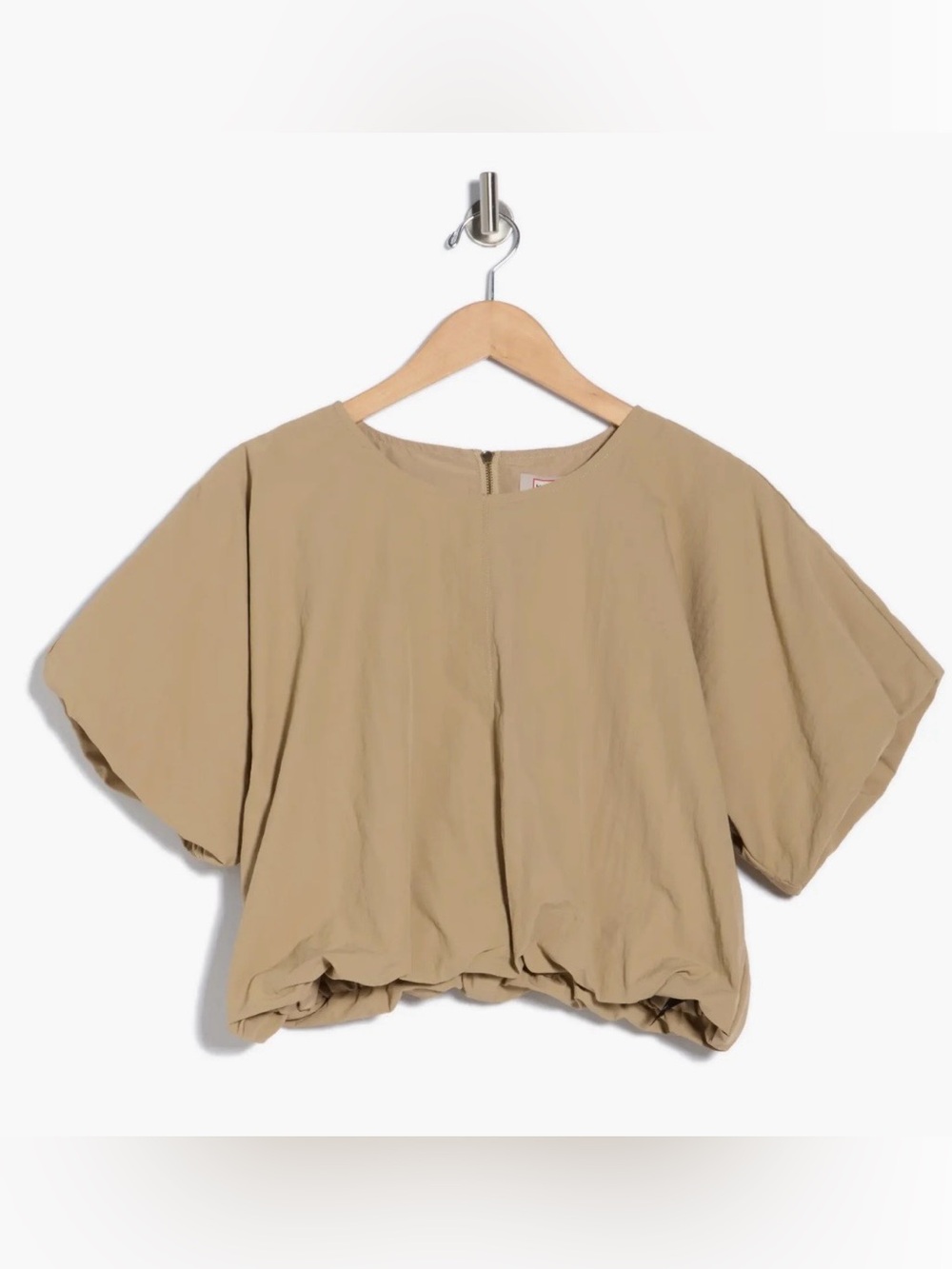 NWT Hunter Clay Balloon Sleeve Utility Top Small
